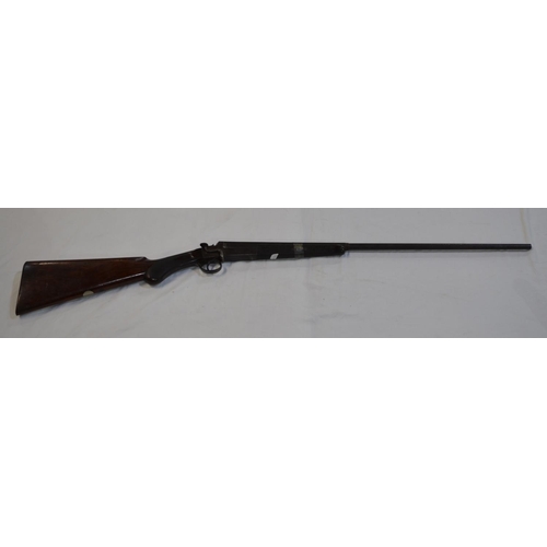 398 - Converted Rook and Rabbit T Bland 410 gauge single barrel shot gun. Serial No 14600. Barrel length 2... 