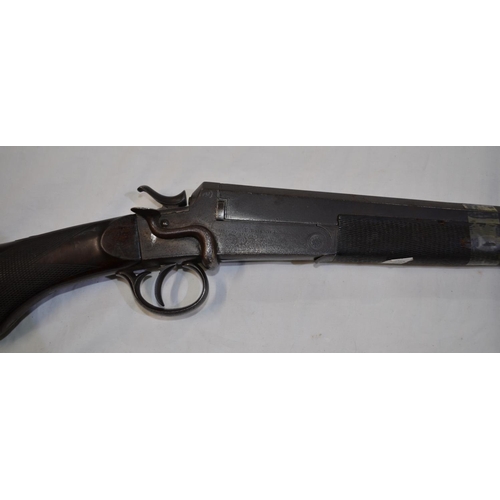 398 - Converted Rook and Rabbit T Bland 410 gauge single barrel shot gun. Serial No 14600. Barrel length 2... 