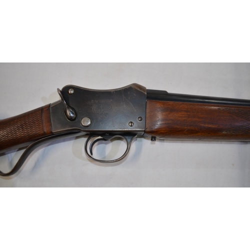 403 - WW Greener GP Martini action 12 gauge single barrel shot gun. Serial No 37337. Barrel length 29'. Ov... 