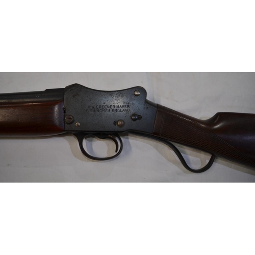 404 - WW Greener GP Martini action 12 gauge single barrel shot gun. Serial No 37337. Barrel length 29'. Ov... 