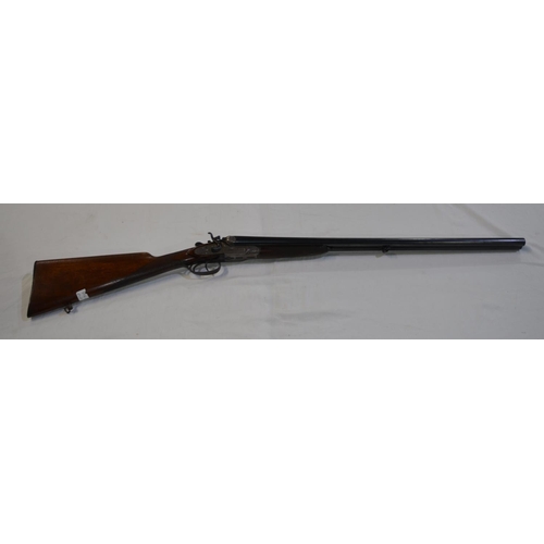 410 - Belgium 16B double barrelled side by side hammer shotgun, barrel L27