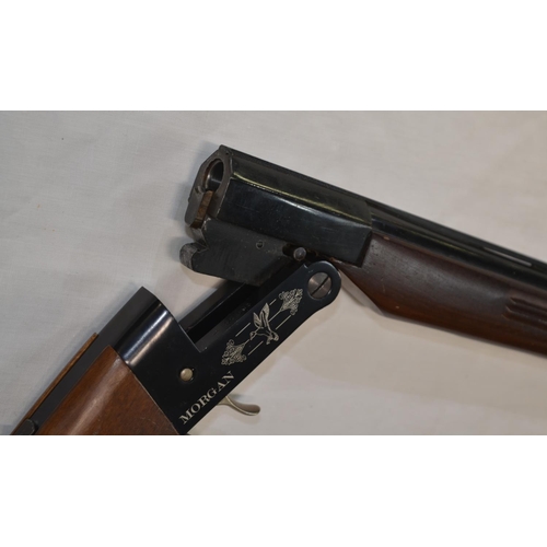 444C - A Morgan 410 single barrel shotgun, non ejector, serial no S4006. Shotgun license required.