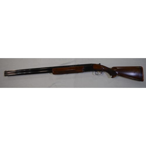 334 - A Browning Citori 12 gauge O/U double barreled shot gun. Serial No 40774. Barrell length 28'. Overal... 