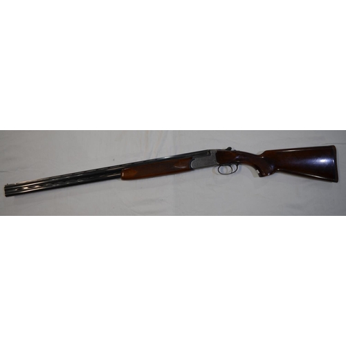 336 - A BRNO 20 gauge O/U double barrelled shot gun. Serial No 25349. Barrell length 27.5'. Overall 44'.
S... 