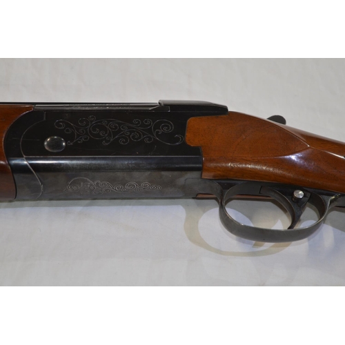 339 - A Valmet 12 gauge O/U double barrelled shot gun. Serial No 103551. Barrell length 28'. Overall 45'.
... 