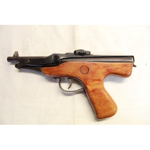 470 - Webley MKIV over leaver break barrel .177 air pistol SN:70 1.3lb/ft