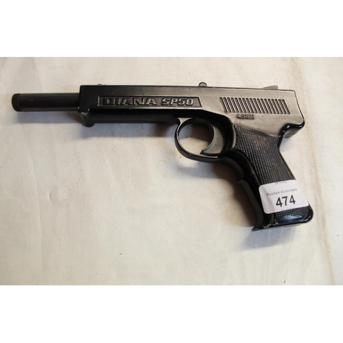 474 - Diana SP50 GAT .177 air pistol 0.6lb/ft