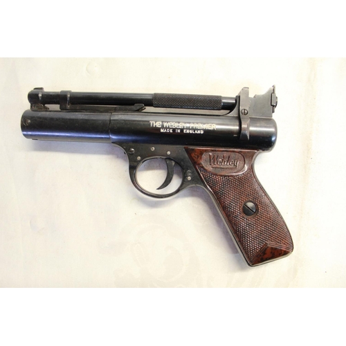 478 - Webley Premier over lever .177 air pistol SN:1618 3.1lb/ft in good condition