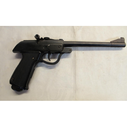 494 - Predon Lucznik break barrel .177 CO2 powered air pistol SN:26258 2.0lb/ft (1975)