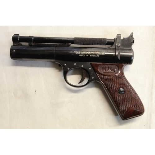 477 - Webley premier over lever .22 air pistol SN:1545 3.1LB/FT in good condition