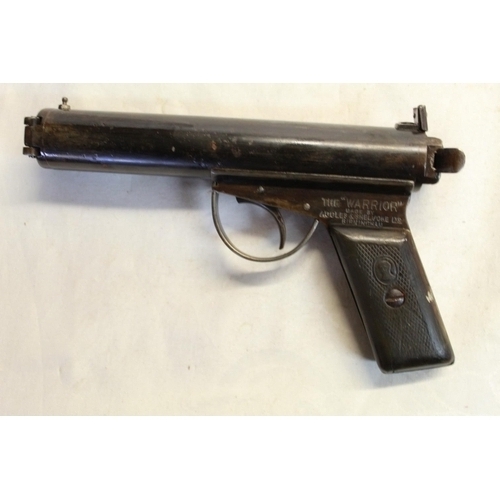 495 - Accles e shelvoke warrior side leaver air pistol SN:4919 1.5lb/ft