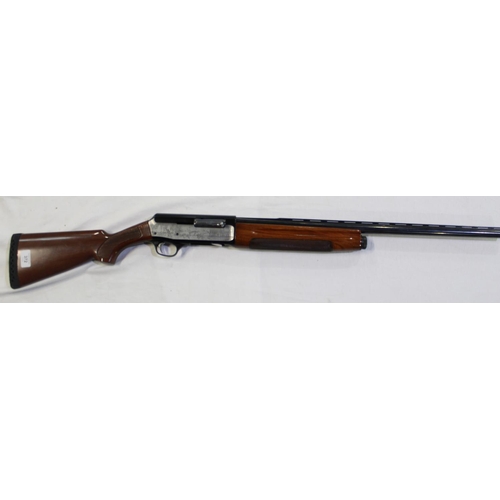 372 - A Franchi semi automatic 12 gauge single barrel shot gun. Serial No B98995. Barrell length 25'. Over... 