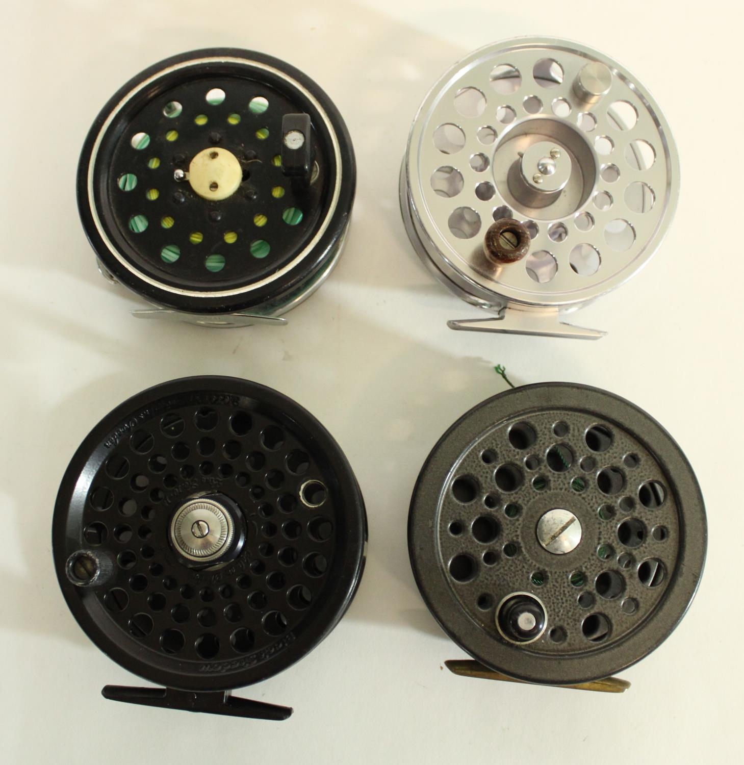 Selection of fly reels to include Pflueger Trion, Shakespeare Super Condex,  Bringsens Black Shadow a