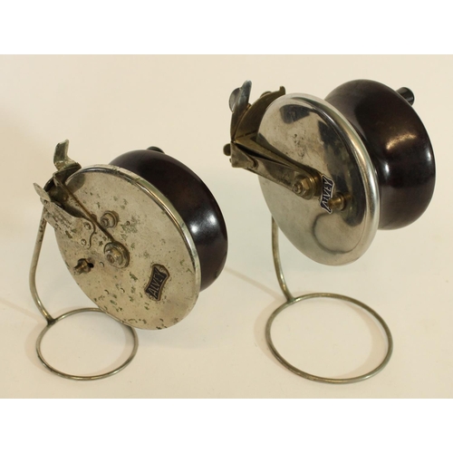 645 - Two Charles Alvey and Sons sidecast reels