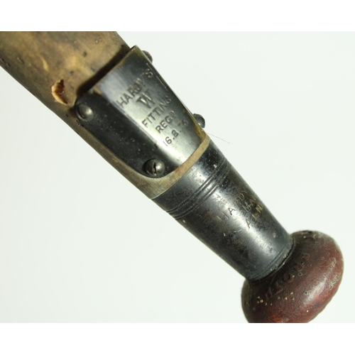 670 - Late C19th Hardy Bros. of Alnwick two section cane fly rod with cork handle and spare top section.  ... 