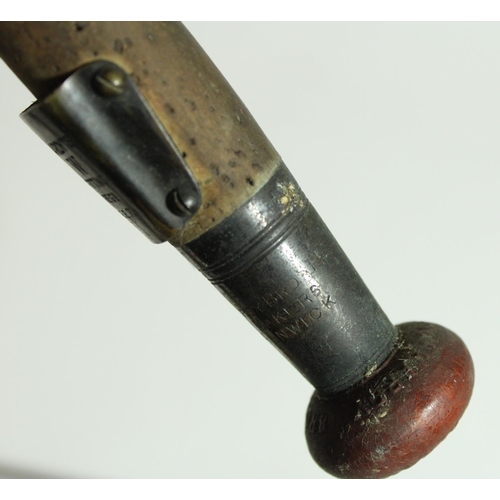 670 - Late C19th Hardy Bros. of Alnwick two section cane fly rod with cork handle and spare top section.  ... 