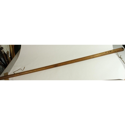 670 - Late C19th Hardy Bros. of Alnwick two section cane fly rod with cork handle and spare top section.  ... 