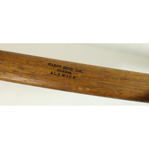 670 - Late C19th Hardy Bros. of Alnwick two section cane fly rod with cork handle and spare top section.  ... 