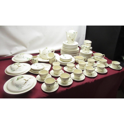 706 - Royal Doulton the Coppice comprehensive dinner and tea service 15 covers, comprising 2 oval meat pla... 