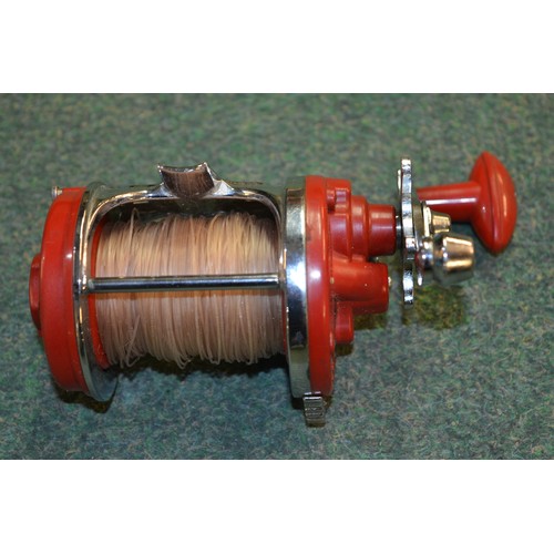 68A - 3 glass fibre sea-fishing rods and a K.P.Morritt Intrepid Sea-Streak multiplier reel.
Rods: 
A Shake... 