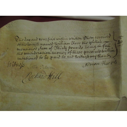 1299 - Geo.11 Indenture Tripartite 10th July 1749 for an agreement about 'Three cottages into four dwelling... 