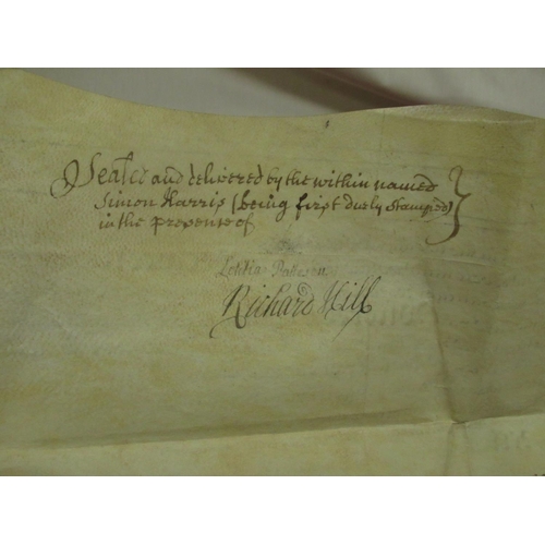 1299 - Geo.11 Indenture Tripartite 10th July 1749 for an agreement about 'Three cottages into four dwelling... 