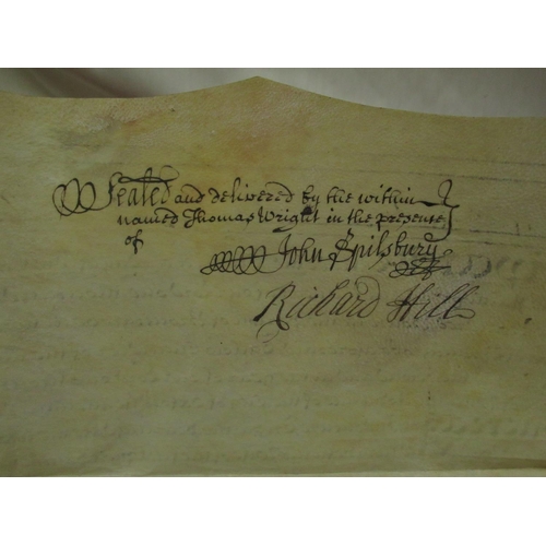 1299 - Geo.11 Indenture Tripartite 10th July 1749 for an agreement about 'Three cottages into four dwelling... 