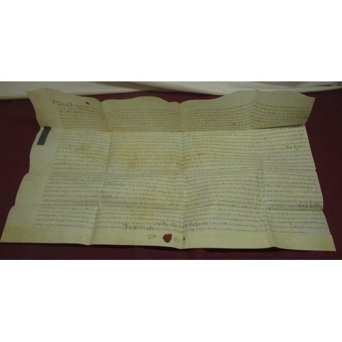 1299 - Geo.11 Indenture Tripartite 10th July 1749 for an agreement about 'Three cottages into four dwelling... 