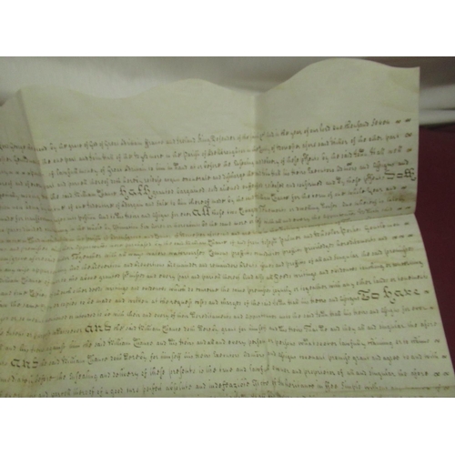 1299 - Geo.11 Indenture Tripartite 10th July 1749 for an agreement about 'Three cottages into four dwelling... 