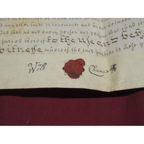 1299 - Geo.11 Indenture Tripartite 10th July 1749 for an agreement about 'Three cottages into four dwelling... 