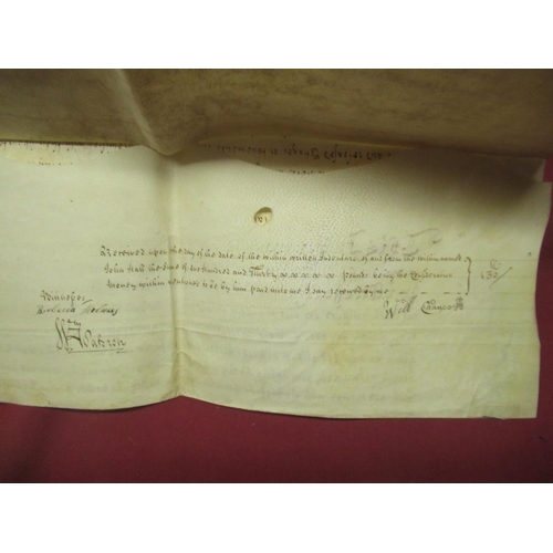 1299 - Geo.11 Indenture Tripartite 10th July 1749 for an agreement about 'Three cottages into four dwelling... 