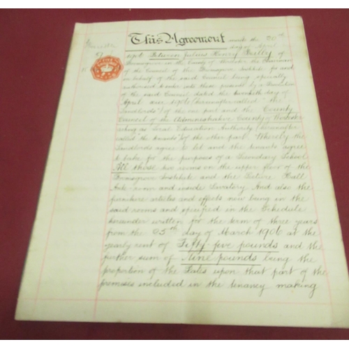 1299 - Geo.11 Indenture Tripartite 10th July 1749 for an agreement about 'Three cottages into four dwelling... 