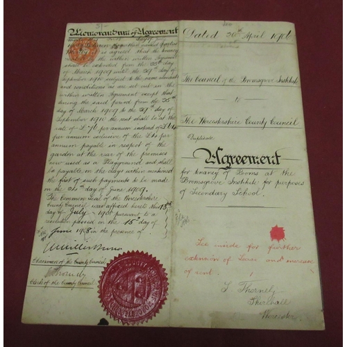 1299 - Geo.11 Indenture Tripartite 10th July 1749 for an agreement about 'Three cottages into four dwelling... 