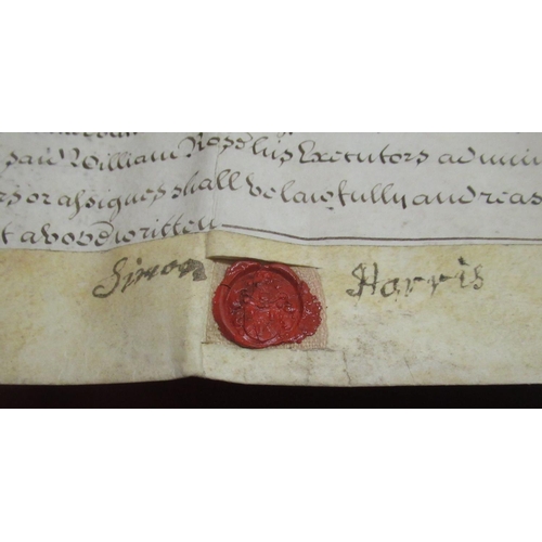 1299 - Geo.11 Indenture Tripartite 10th July 1749 for an agreement about 'Three cottages into four dwelling... 