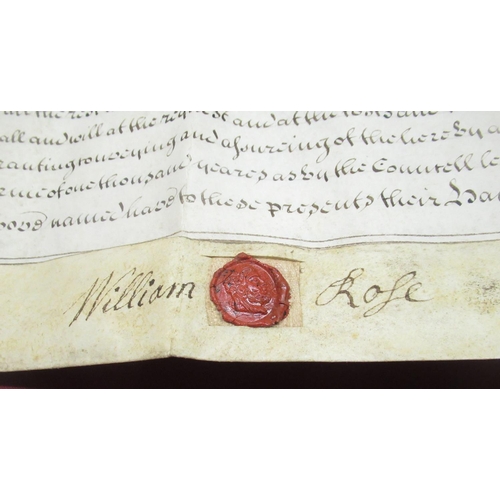 1299 - Geo.11 Indenture Tripartite 10th July 1749 for an agreement about 'Three cottages into four dwelling... 