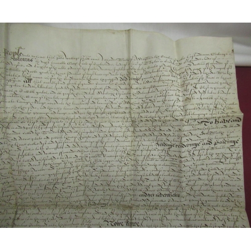 1294 - Indenture 19th Sept. 1599, ' R.Smith to Rd Dawson Conveyance of Sandbody' with wax seal