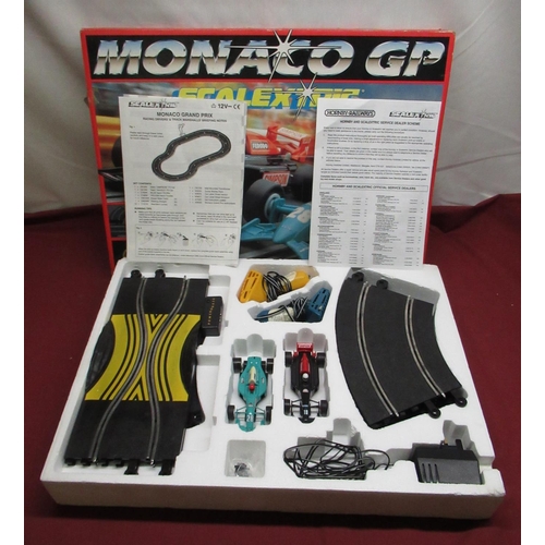 1107 - Hornby Monaco GP Scalextric set and a Hornby Scalextric Accessory Set (both appear complete)