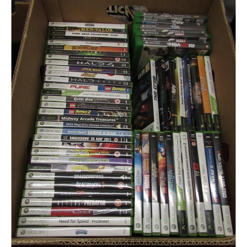 1111 - Xbox and Xbox 360 consoles, with Guitar Hero Guitar, controllers and attachments, Xbox, Xbox 360 and... 