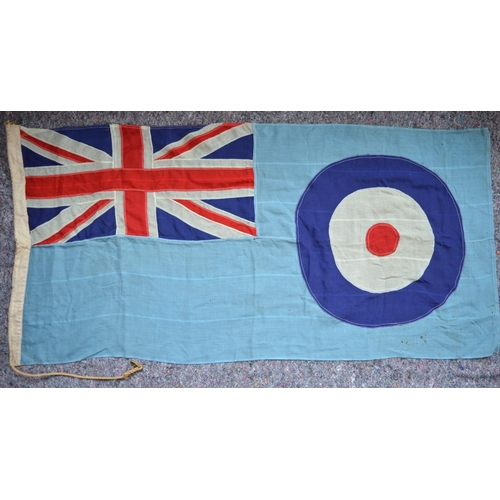 780 - A genuine original vintage Royal Air Force Ensign station flag. Flag is date stamped (see photos) bu... 