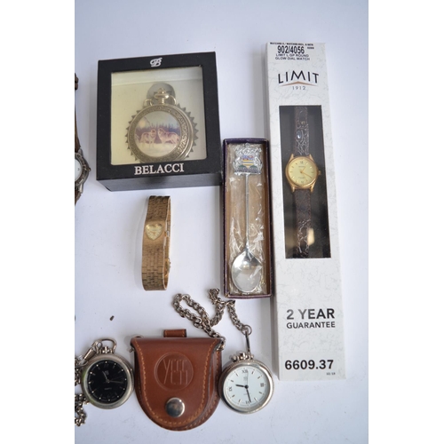 787 - A collection of wrist and pocket watches from YESS, Sekonda, Jean Pierre, Belacci etc.