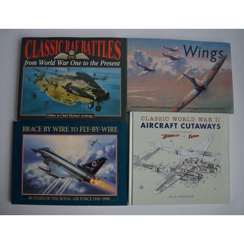 794 - A collection of books mostly relating to aviation and marine art and artists including The Art of Na... 