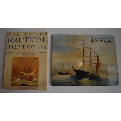 794 - A collection of books mostly relating to aviation and marine art and artists including The Art of Na... 