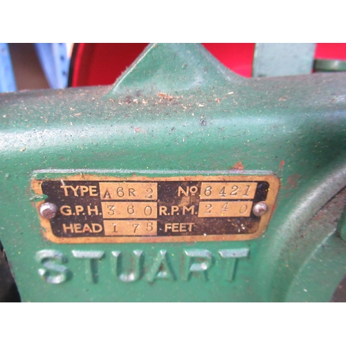 1143 - Stuart Turner ltd Type A6R2 stationary engine with galvanised bucket containing spares