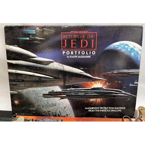 1122 - Star Wars Return of the Jedi Portfolio by Ralph McQuarrie, 20 full-colour paintings from the movie, ... 