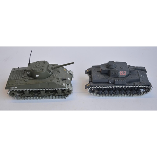 809 - A collection of mostly boxed 1/50 die-cast tank models, by Corgi, Solido, Victoria, Atlas Editions e... 