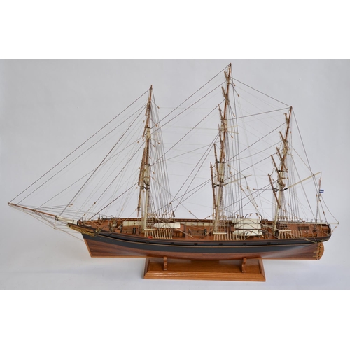 754 - A 1/84 scale full hull model of the tea clipper Cutty Sark. Hand made in wood. Overall length approx... 