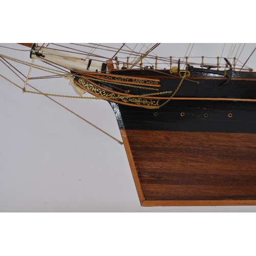 754 - A 1/84 scale full hull model of the tea clipper Cutty Sark. Hand made in wood. Overall length approx... 