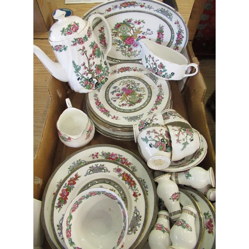 77 - Royal Grafton and Royal Duchess Indian tree pattern tea and dinnerware comprising dinner plates, ova... 