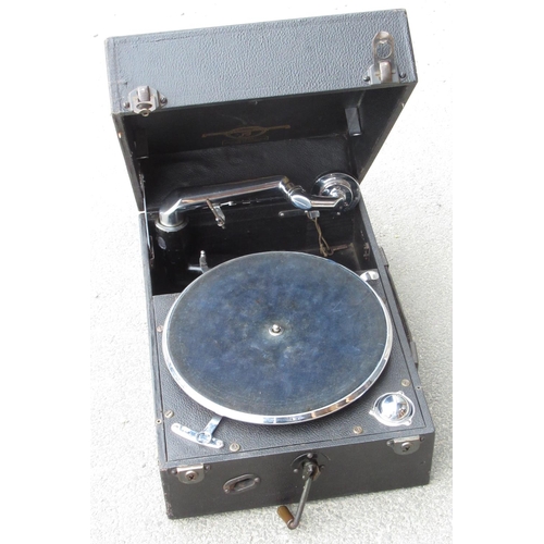 79 - Columbia table top Gramophone, finish black case