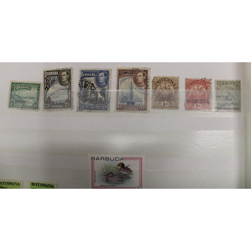 84 - Good All World and commonwealth stamp album, mostly late C20th but with good QV to KGV Australian, C... 